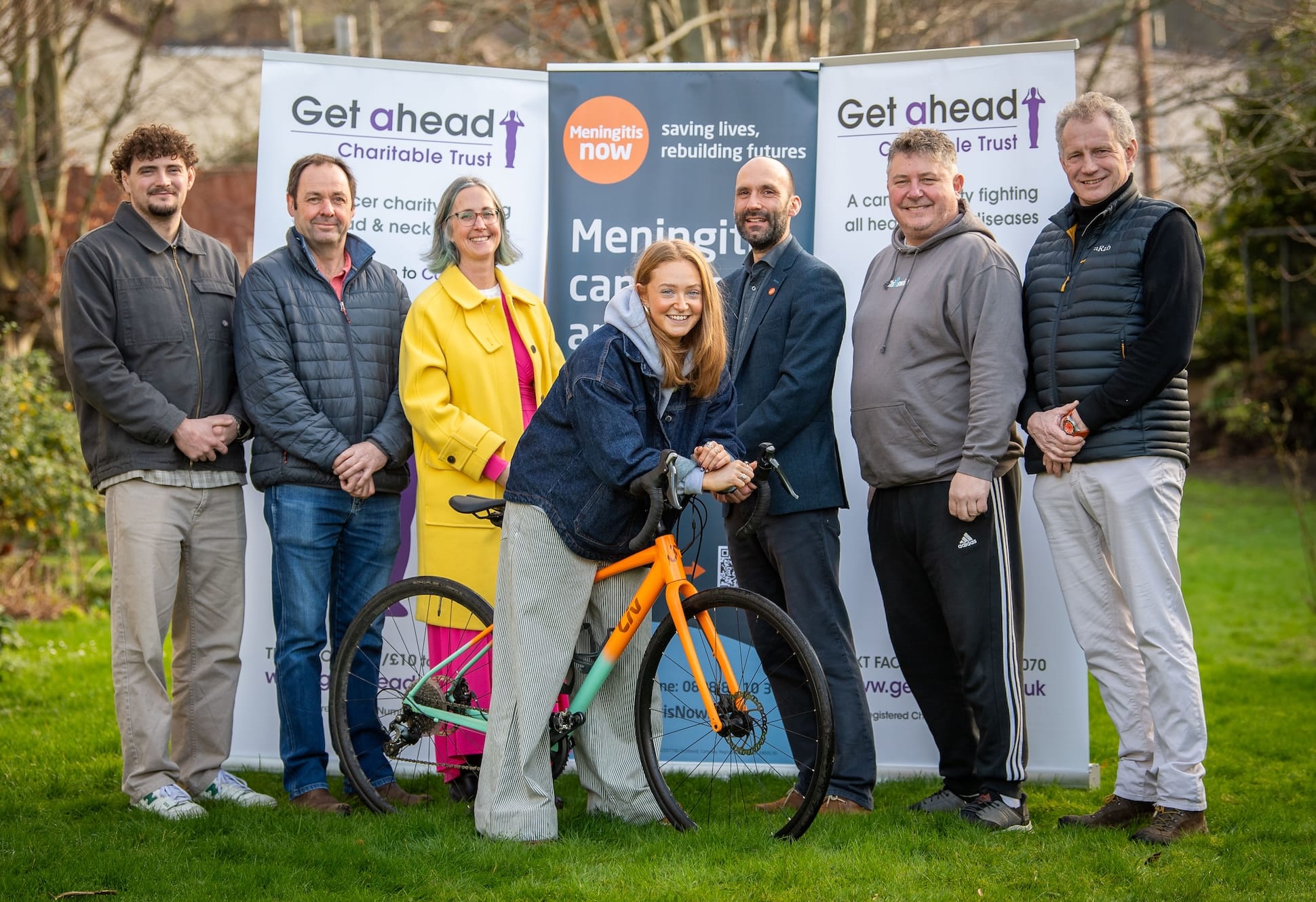 Toby Adlington, Guy Minshull, Danni Heath, Lily Adlington, Dr Tom Nutt, Simon Pemberton and Rod Adlington.